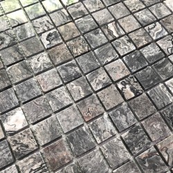 Cocina y baño de azulejos de piedra de mosaico de mármol NIZZA GRIS